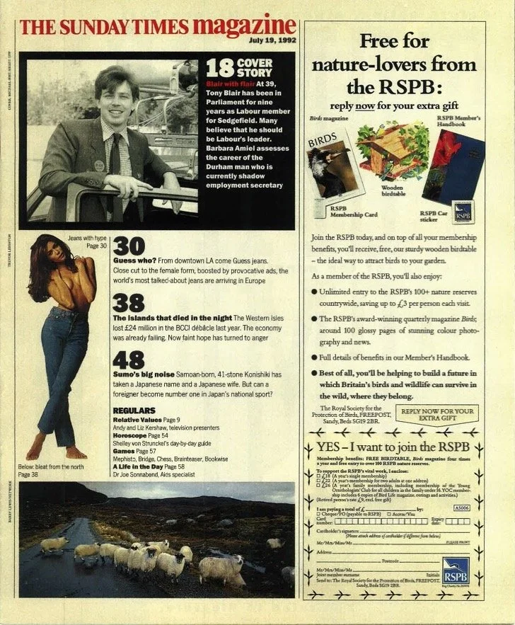 GUESS WHO?: Read The Sunday Times Magazine Article with Paul Marciano from 1992
