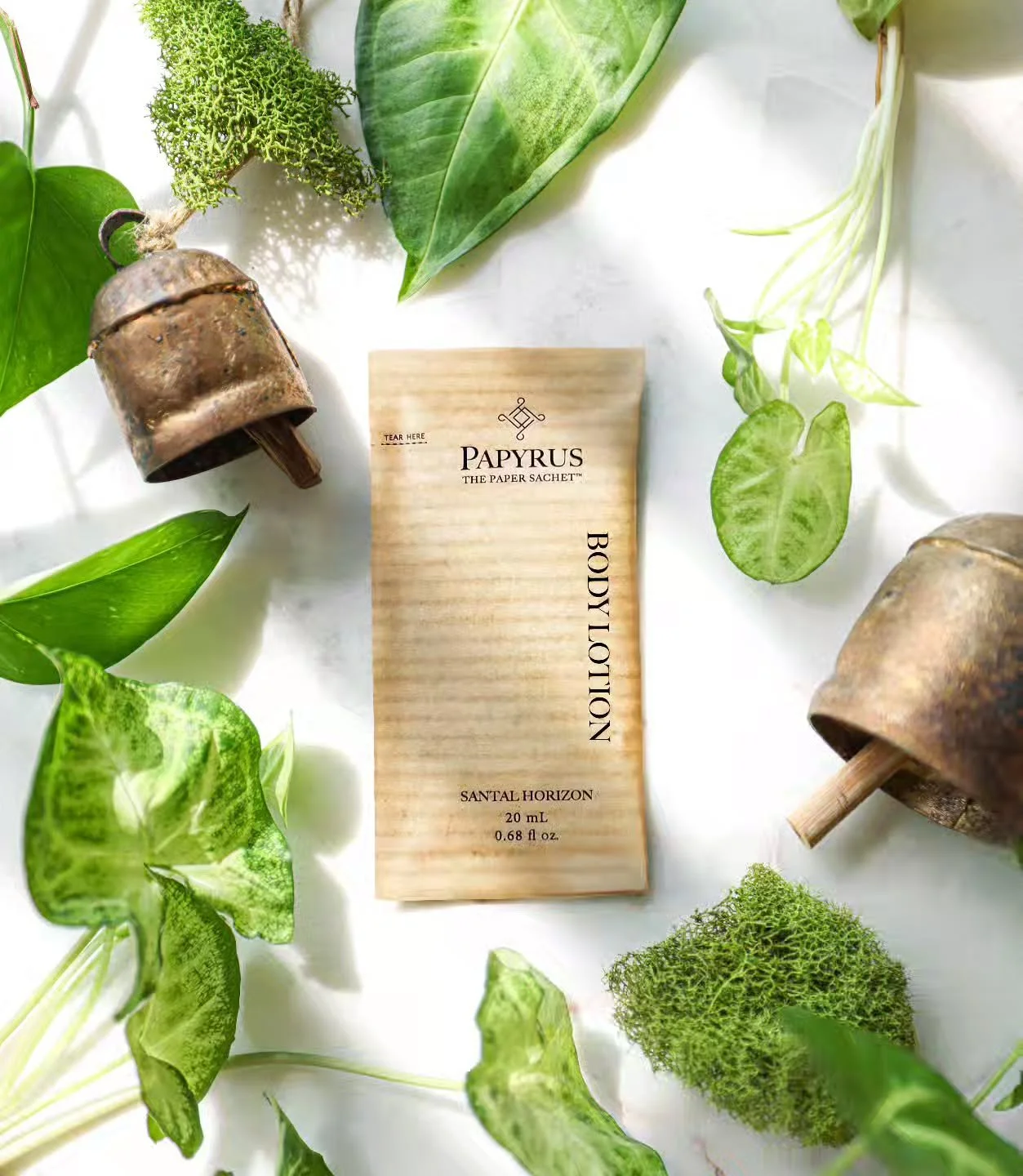 Say goodbye to dry skin with our portable body lotion, packaged in sustainable paper and made with natural ingredients.