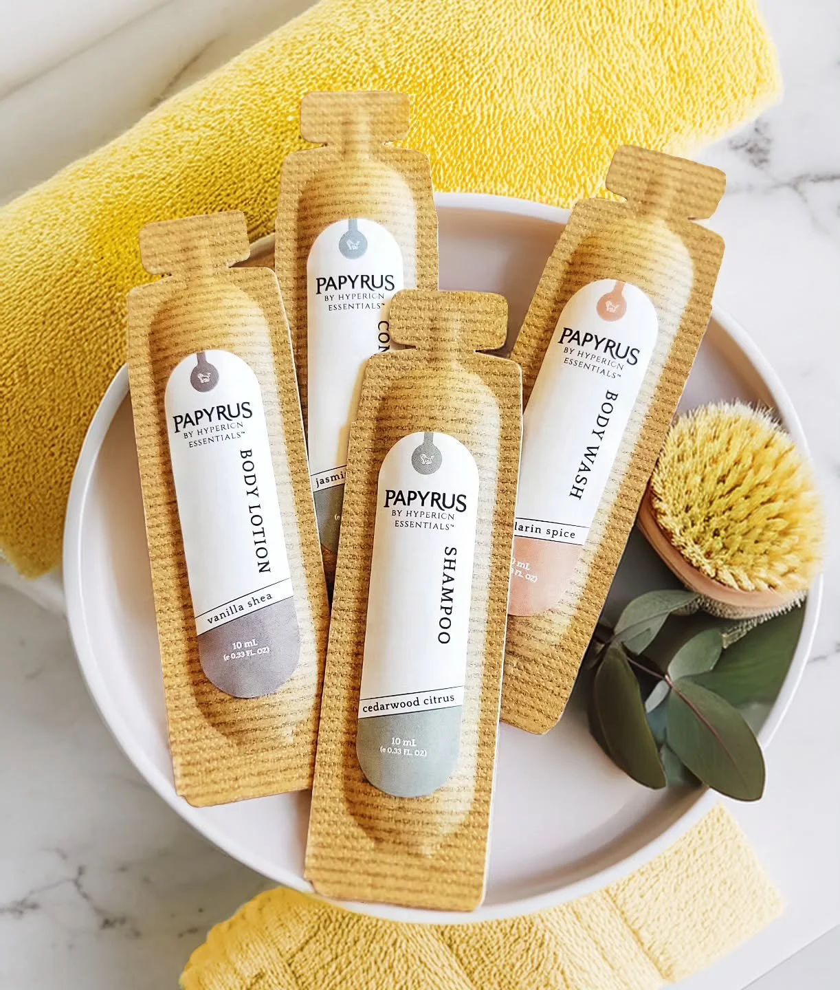 🌿✨️Eco&sdot;Luxury Travel Solutions✨️🌿

Papyrus Solutions by Hyperion Essentials delivers paper-packaged travel amenities, at scale, for the world&rsquo;s leading hotels and resorts.  Infused with natural botanicals, our personal care products comb