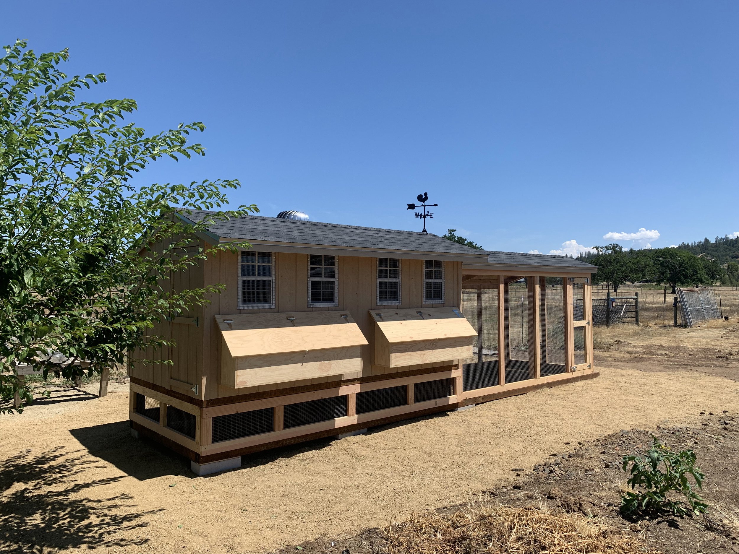 Chicken Coop 6' x 12' w/6' x 12' Run