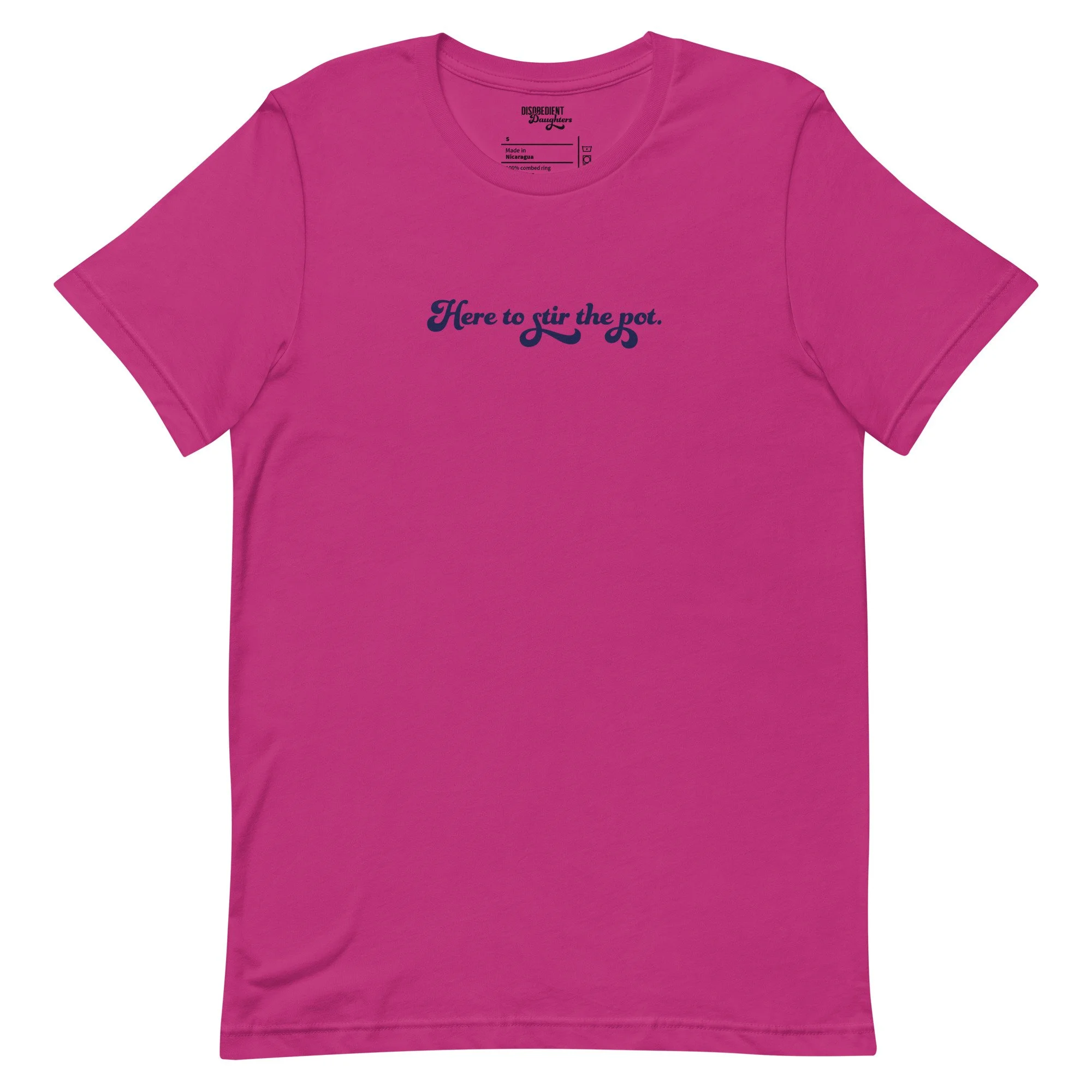 I Protect the Family T-shirt by Disobedient Daughters in Bright Pink — Self-care shirts that make a statement