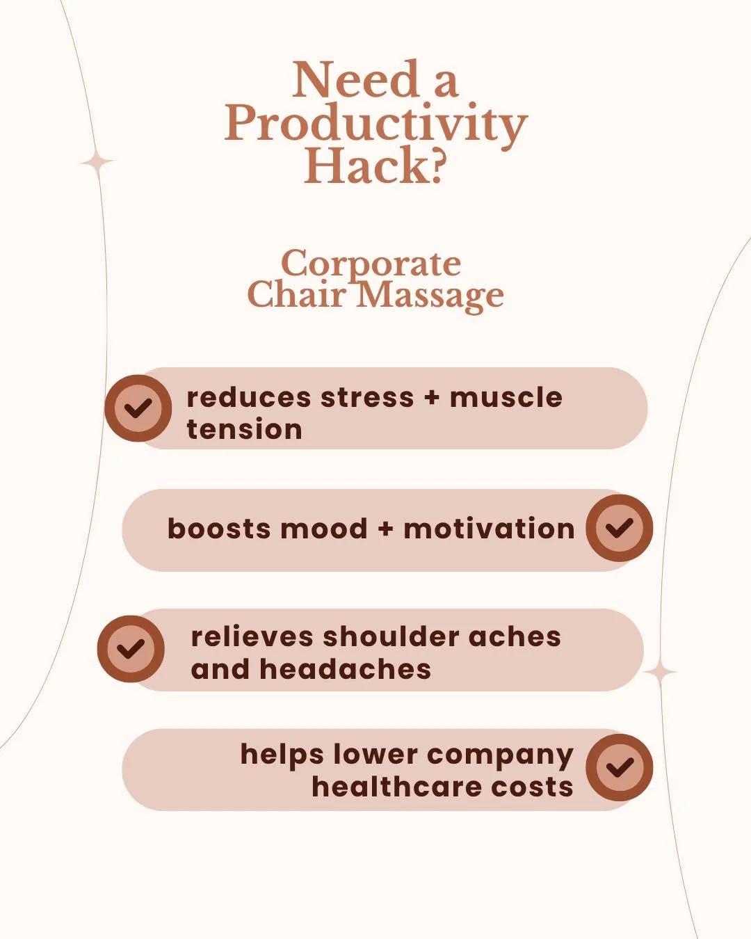 Your team can't do their best work when they're running on stress and coffee alone ☕💀

#corporatechairmassage #wellnessevent #officewellness  #officewellnessprogram