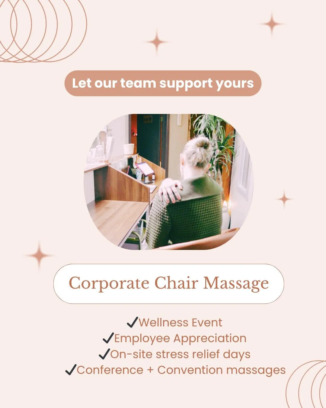 Companies spend thousands on productivity tools 📈 But have you tried helping your people feel good first?

On-site massage sessions help reduce workplace stress, improve focus, and create a culture your team actually wants to be part of.

#EmployeeW