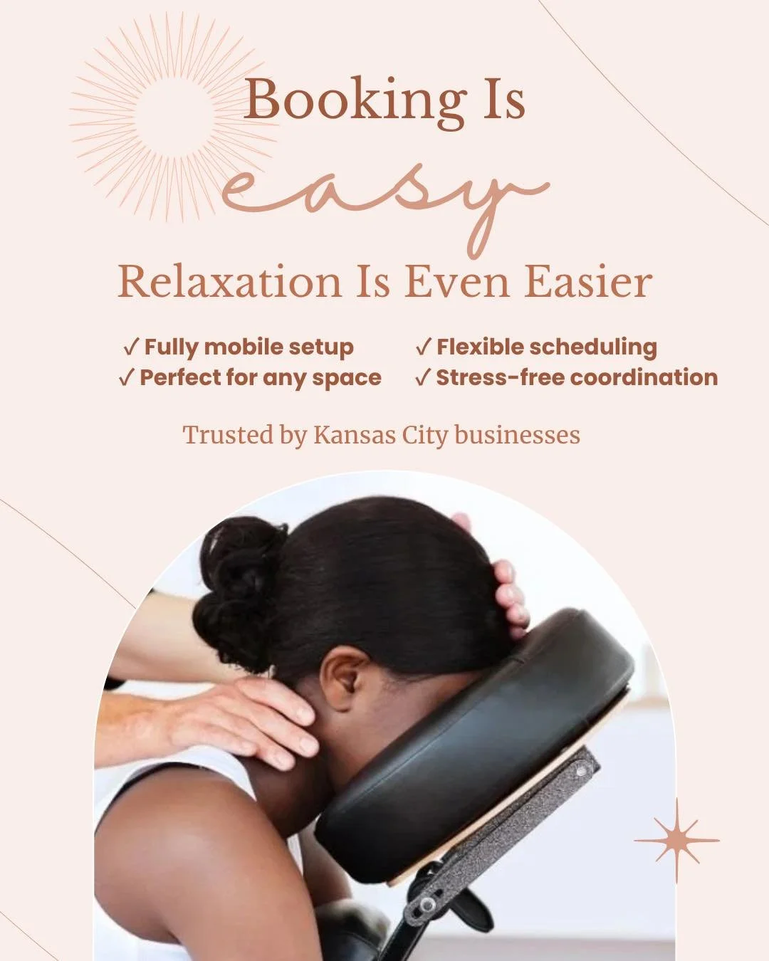 The best employee benefits aren't always the expensive ones 👀

A 15-minute massage break can help your team reset, recharge, and get back to work feeling way better than before. Small investment. Big impact.

Book now: www.mobilemassagekc.com

#Work