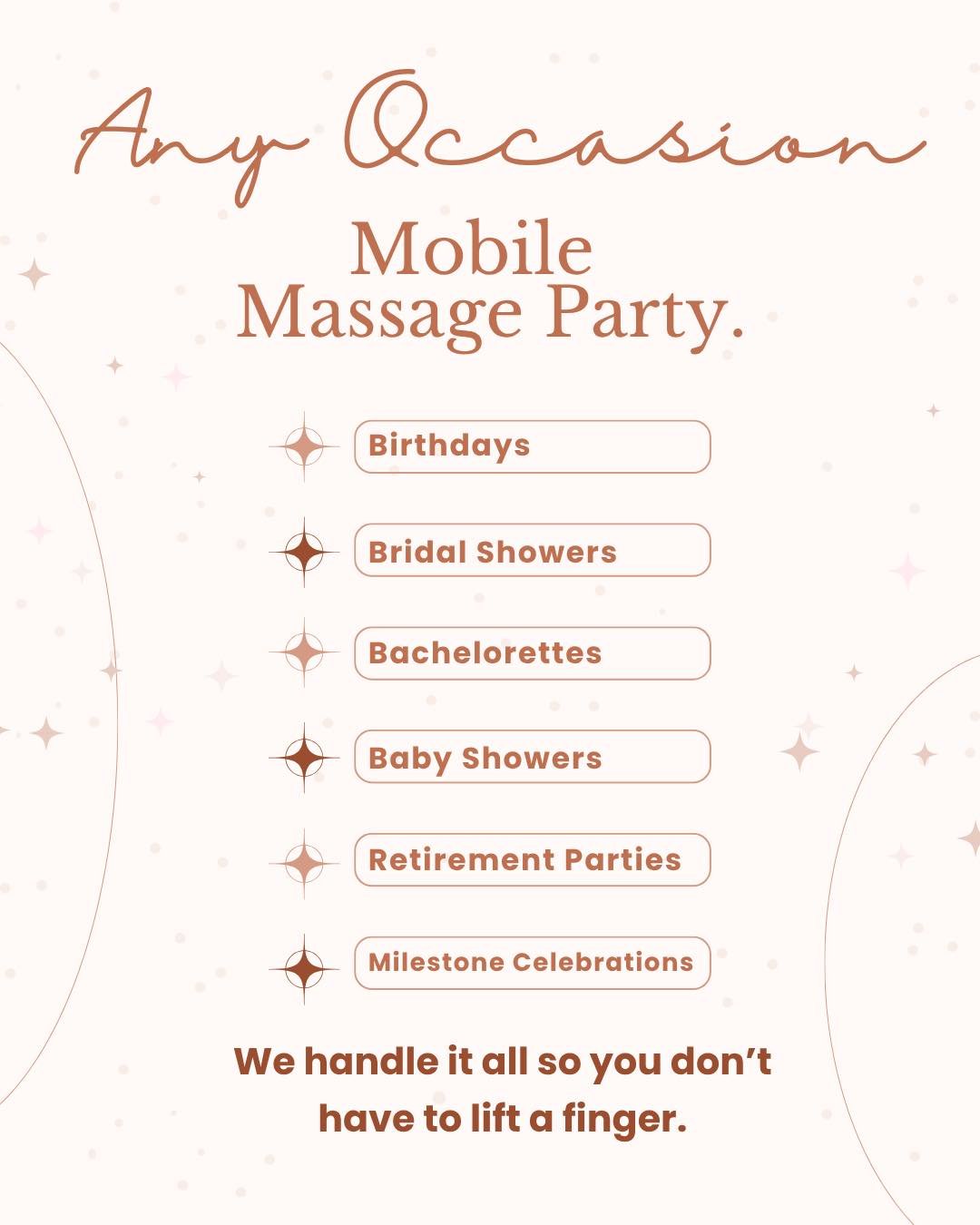 No travel. No stress. Just relaxation, laughter, and unforgettable memories with your favorite people.

Book with #MobileMassageKC because every occasion is better when everyone leaves feeling refreshed. 🌿😌

#MobileMassageParty #SpaParty #SelfCareC