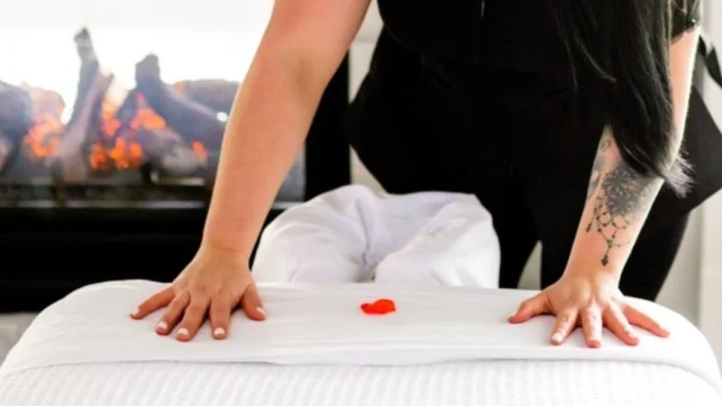 Mobile massage set up