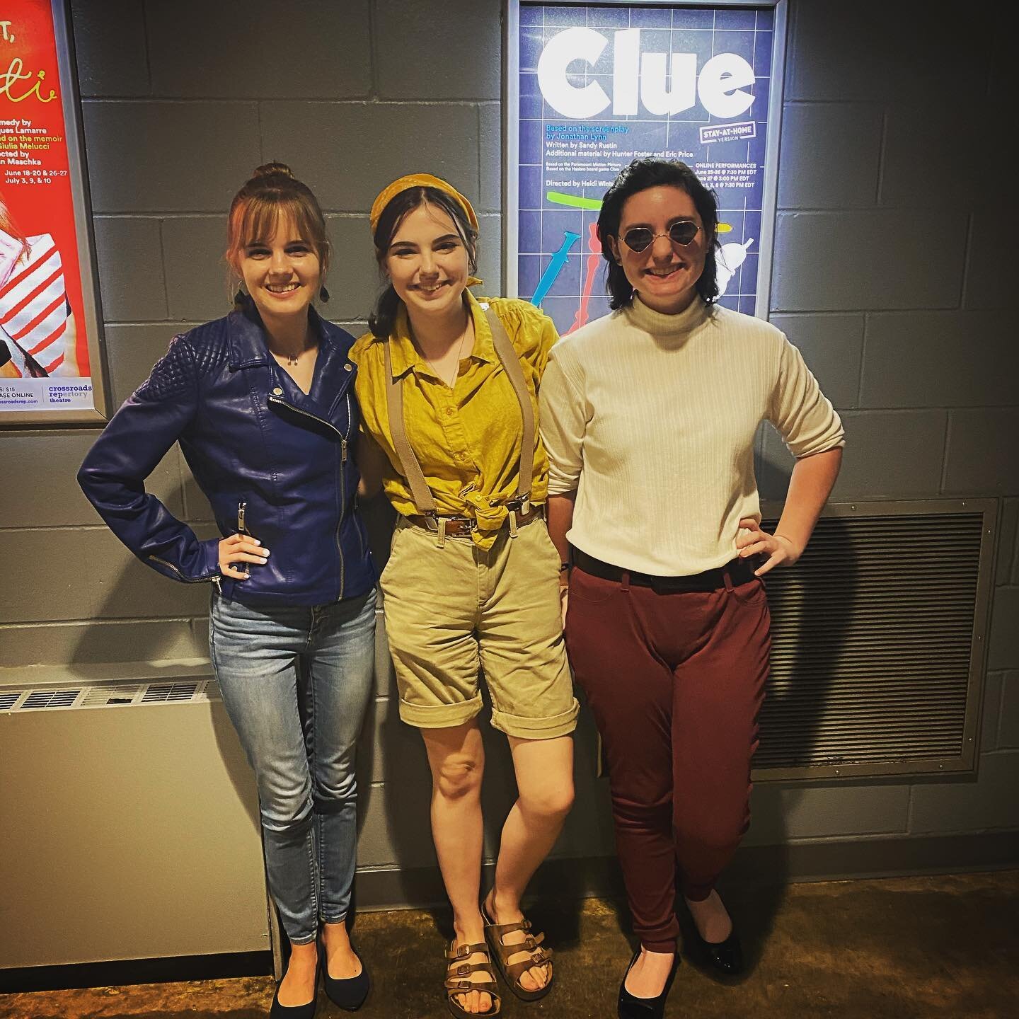 Professor Plum, Colonel Mustard, and Mrs. Peacock were at our production of CLUE! What fun costumes! #summerstcrt #theater #theatre #costumes #clue