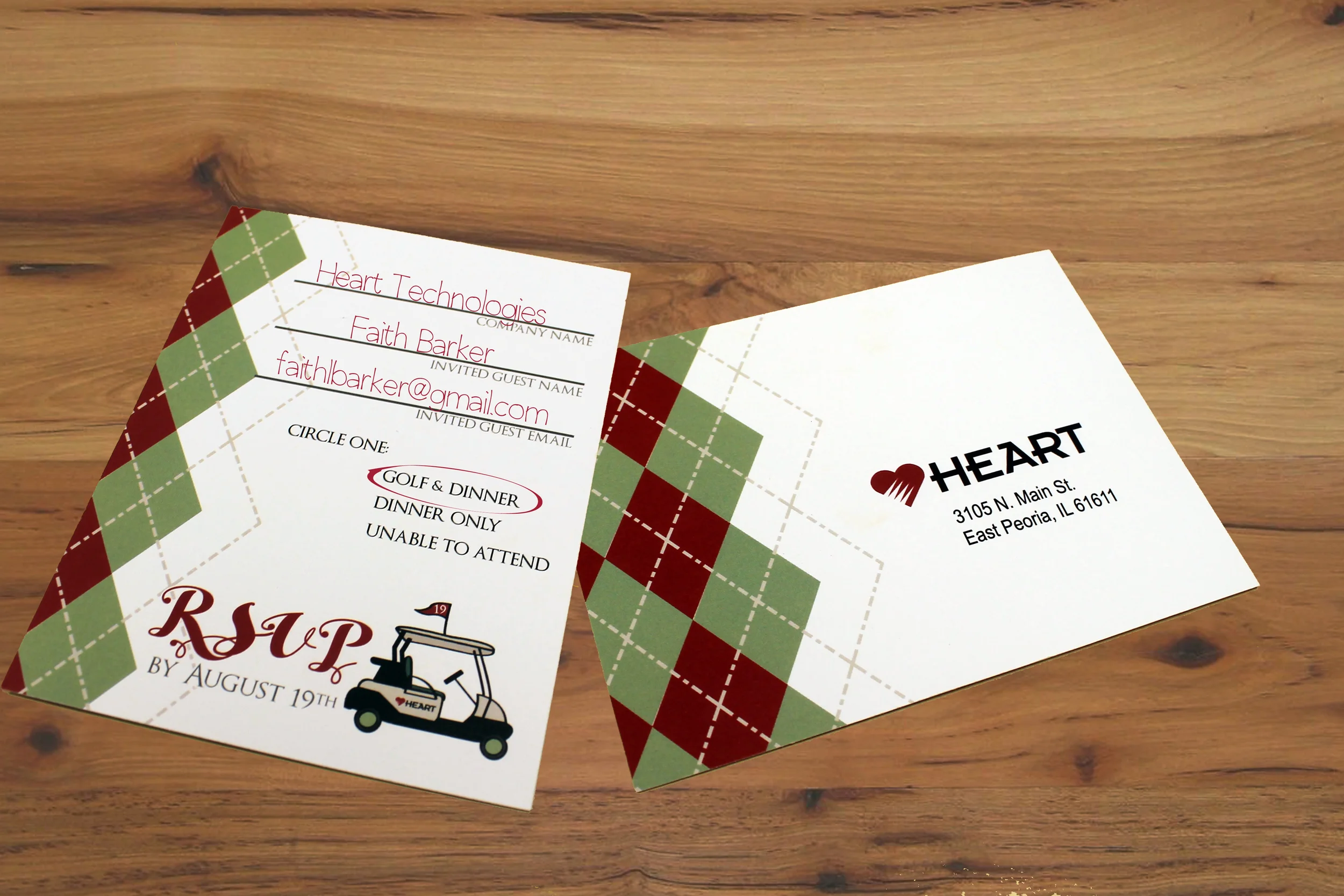 RSVP card