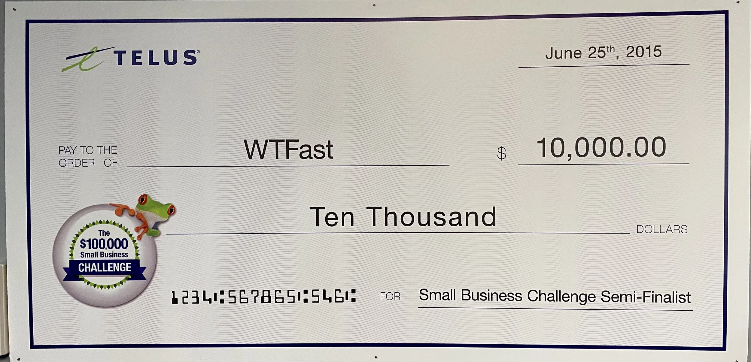 Semi-Finalist At The Telus 10K Small Business Challenge