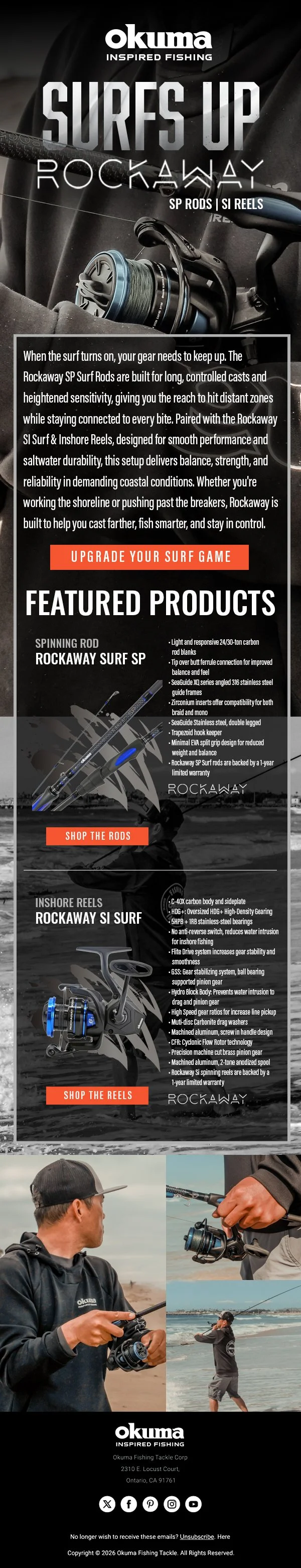 Okuma Fishing Email Design