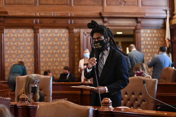 Advocating on behalf of the 7th district on the Senate Floor