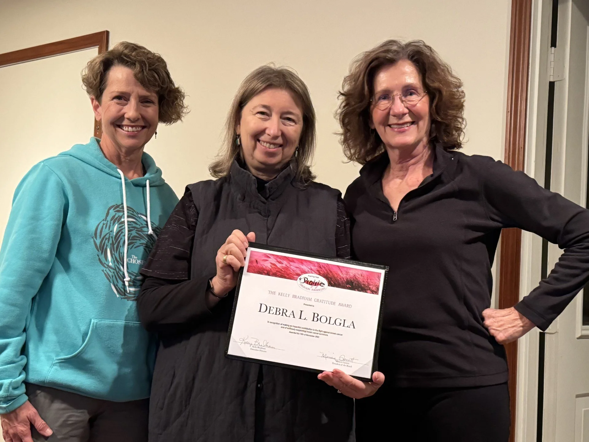 Graphic designer honored with inaugural Kelly Bradham Gratitude Award