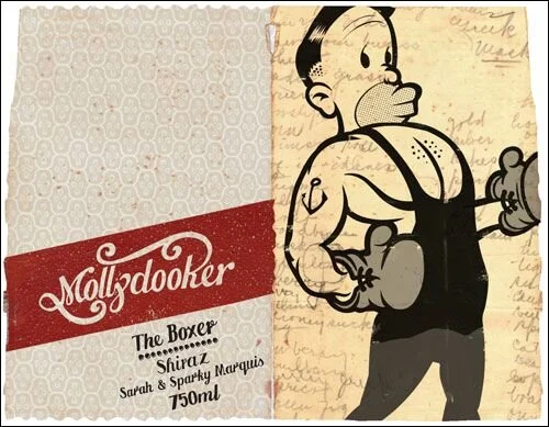Mollydooker Wine Label, The Boxer