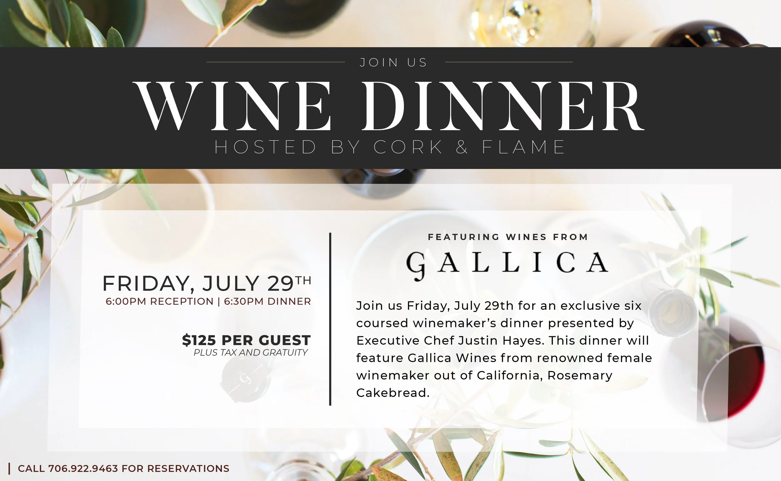 Gallica wine dinner
