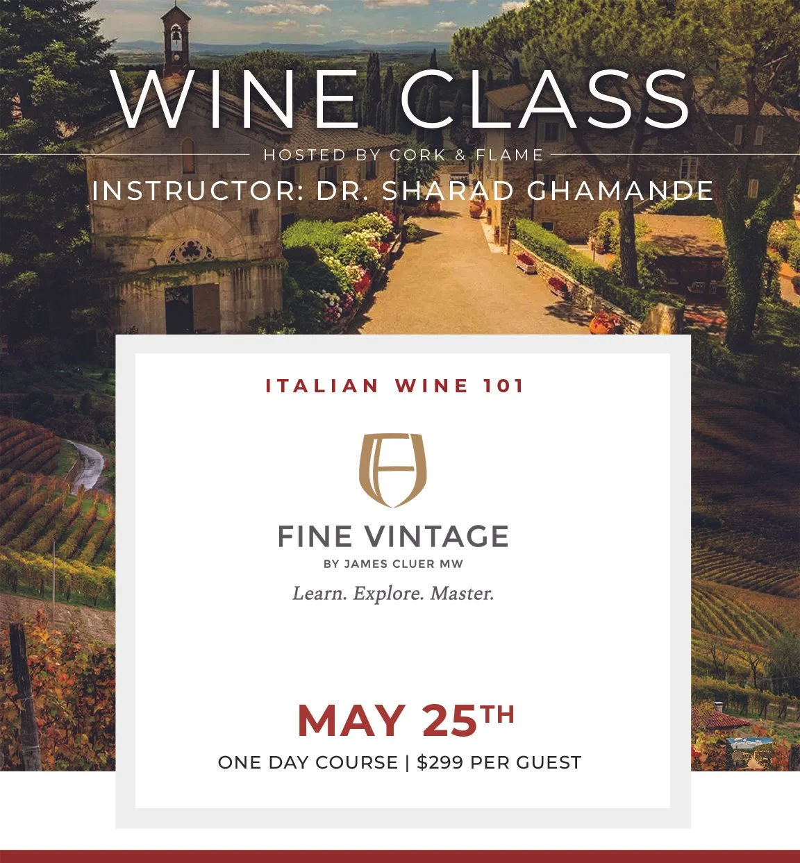 ITALIAN 101 Wine Class