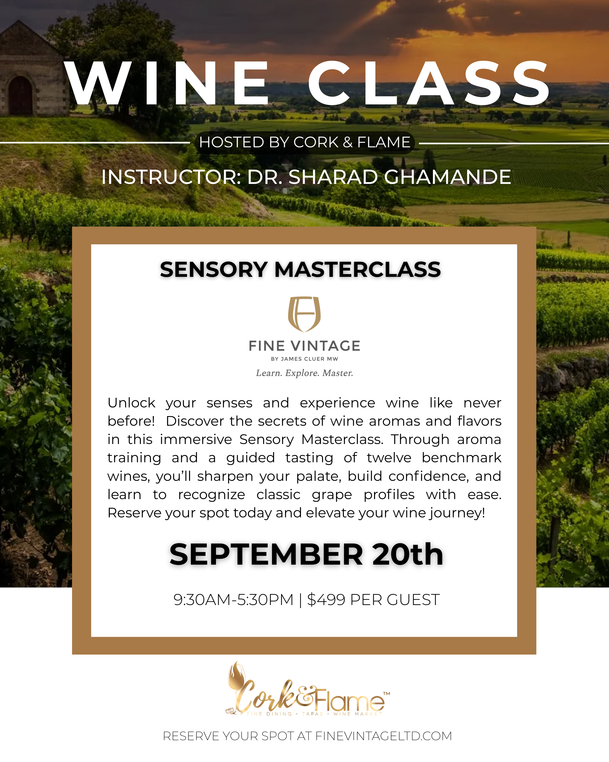 SENSORY WINE MASTERCLASS