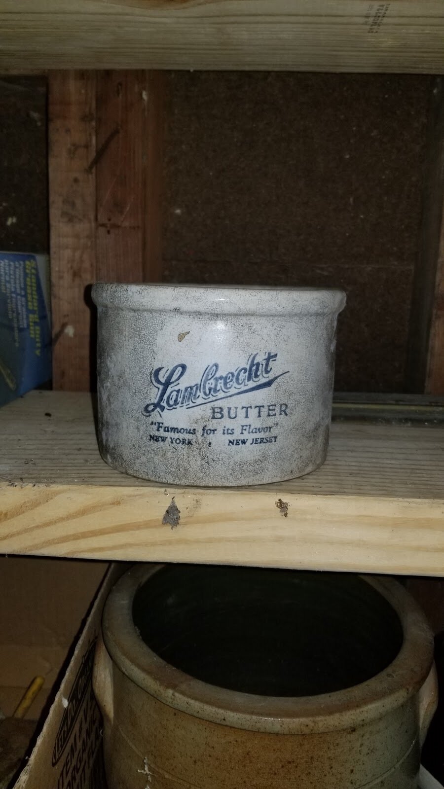 This crock is worth 100s. It was hanging around with the debris in the barn.