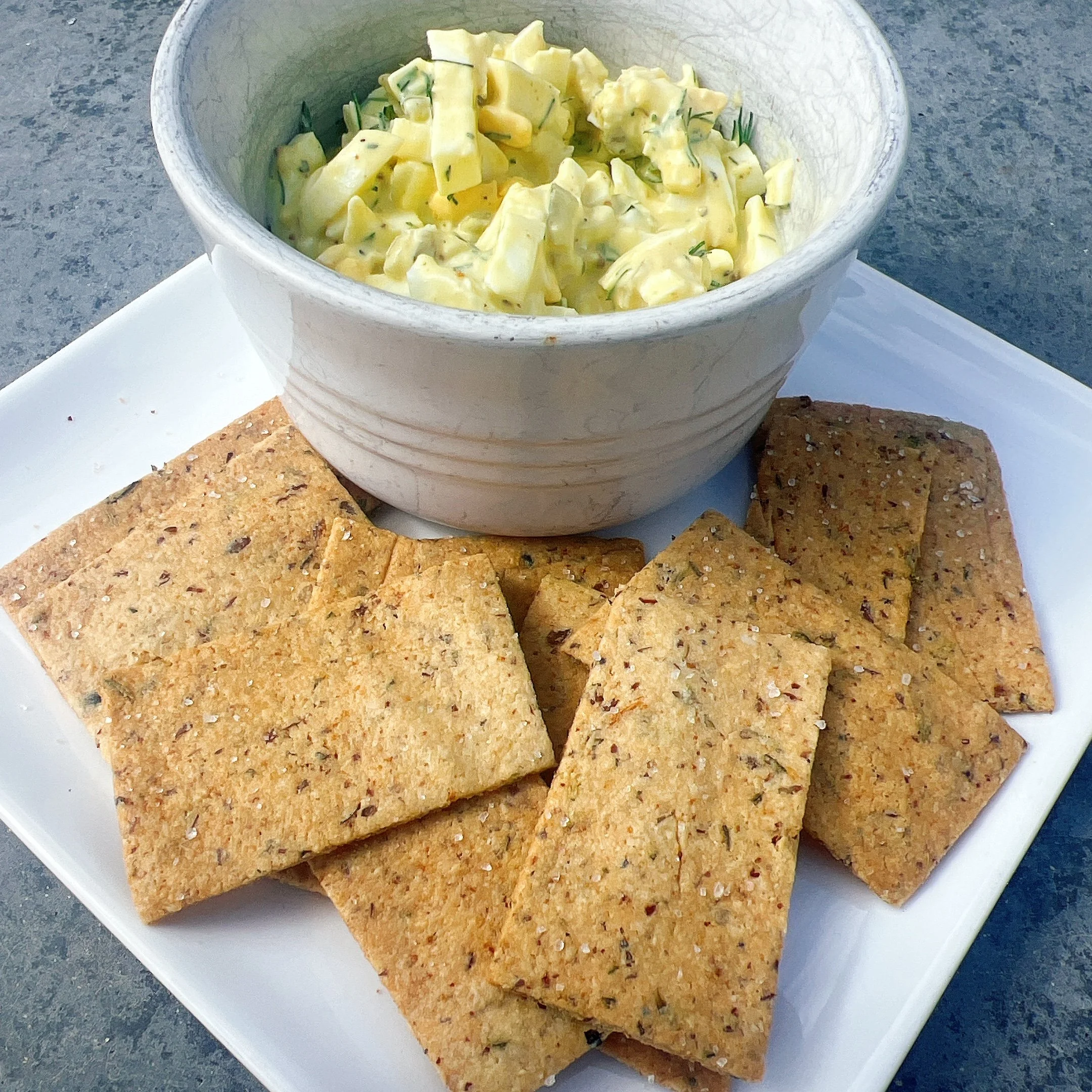 Almond Flour Seed Crackers
