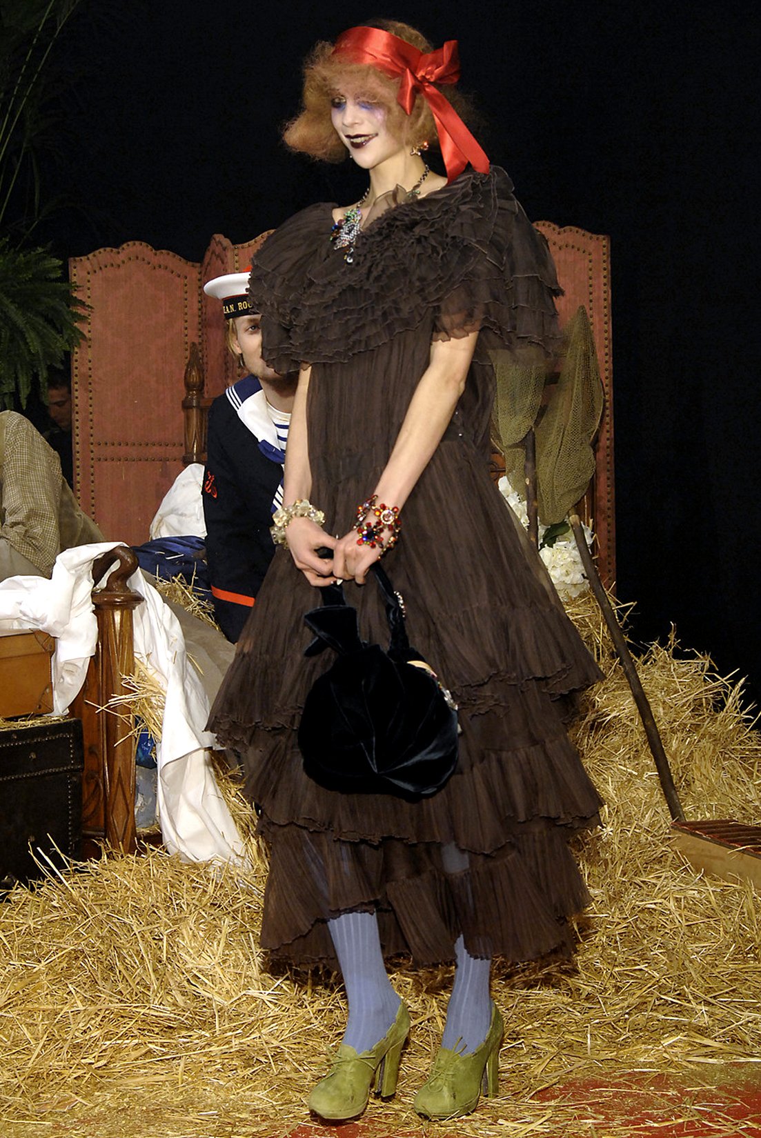 GALLIANO_F07_BROWNPLEATFRILLDRESS_FULL_RES150.jpg