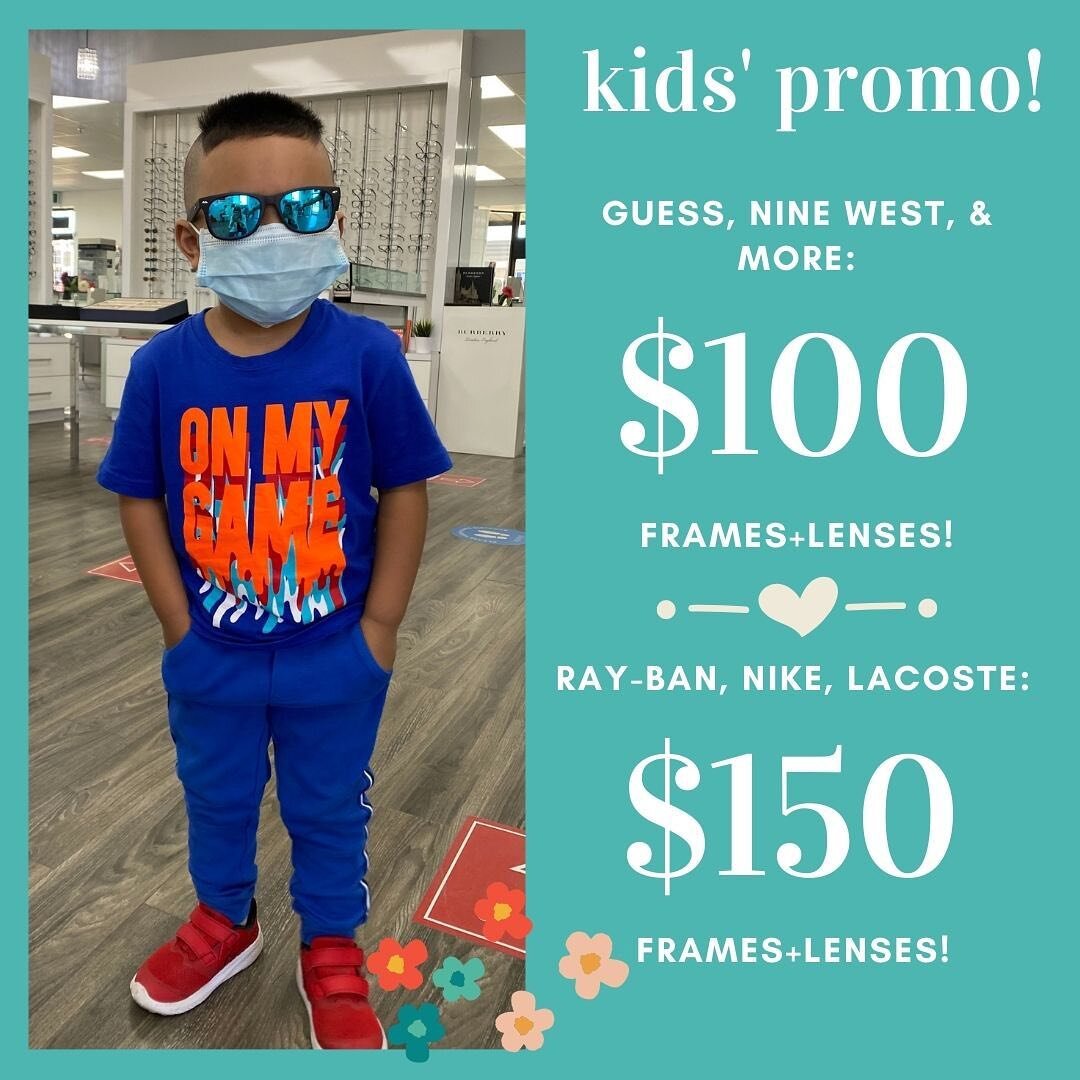 Our kids&rsquo; promo is back! #byappointmentonly 🤩💖