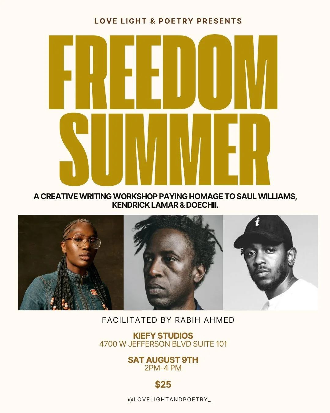FREEDOM SUMMER: A creative writing workshop