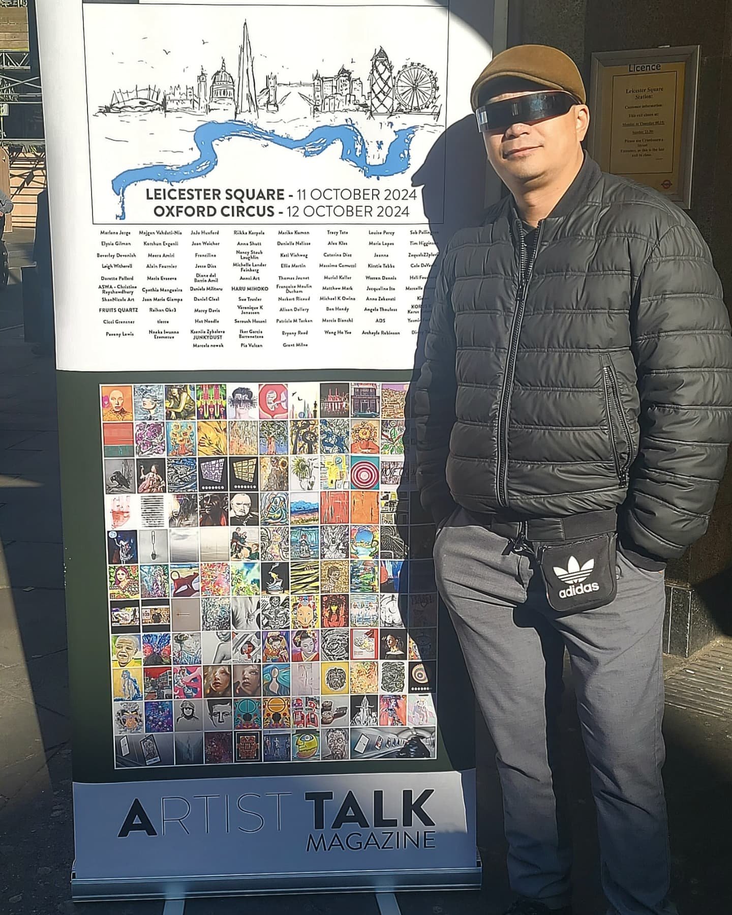 Some highlights of my current trip in London, England for the arts, enjoy having a glimpse of my latest adventure ✨️🎨💯

Amazing experience, had an excellent week seeing my own art work exhibited at renowned train stations Oxford Circus and Leiceste