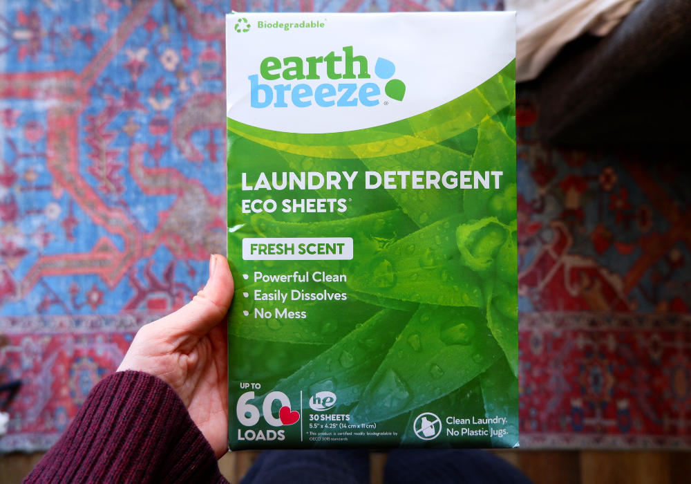 Earth Breeze Laundry Detergent Sheets - Fresh Scent - 60 Loads