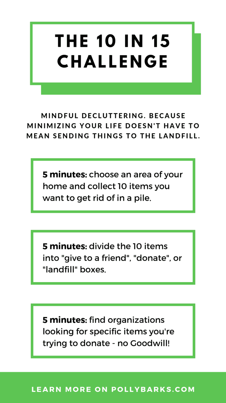 Picture Idea: The 10 In 15 Challenge Zero Waste Decluttering