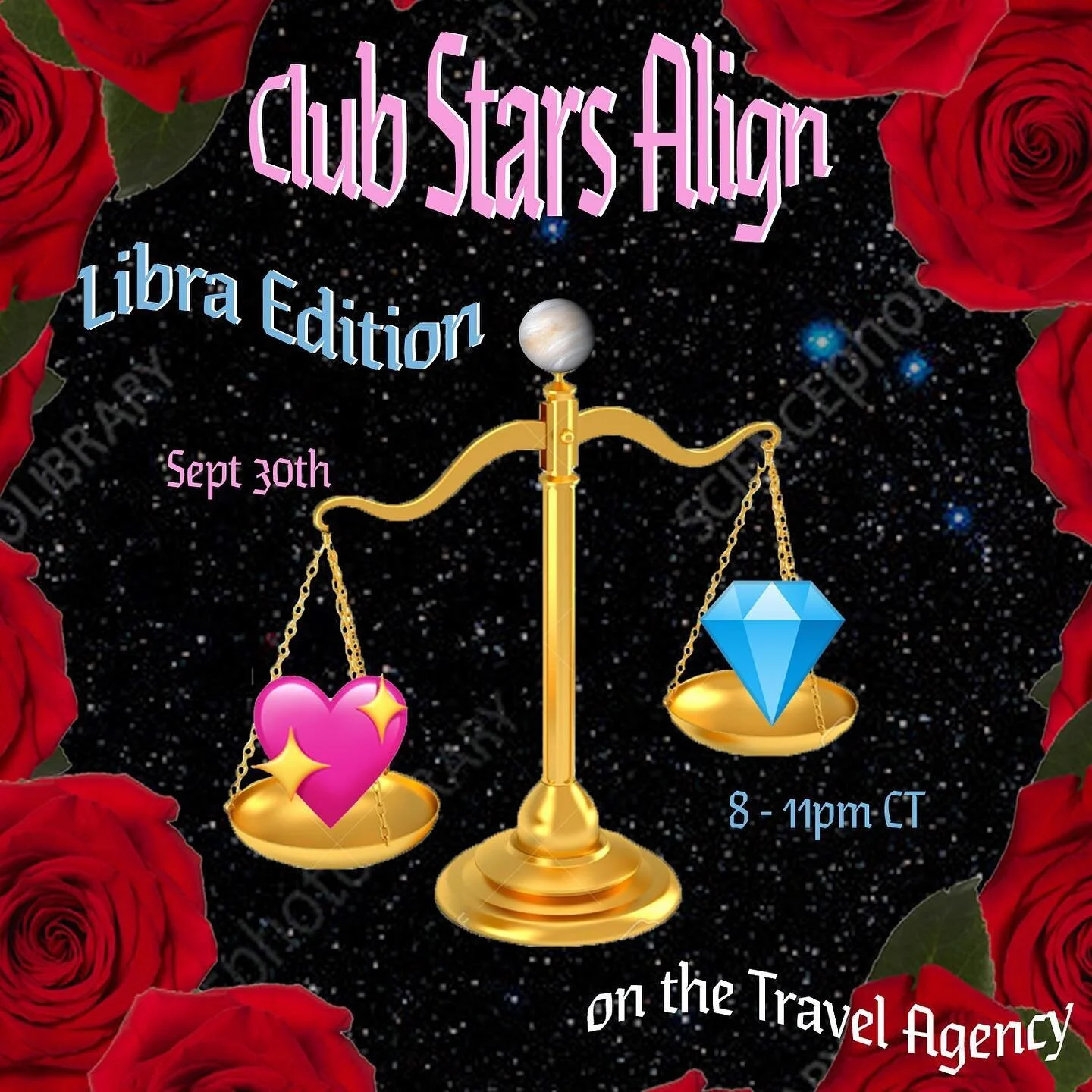 Calling all ♎️!!! Join us tonight for Club Stars Align: Libra Edition! We&rsquo;ll be breaking down all things Libra and analyze a celebrity chart reading! Then stick around for an all Libra DJ set by DJ Puzzle Pisces aka @leechleechleech ! See you t