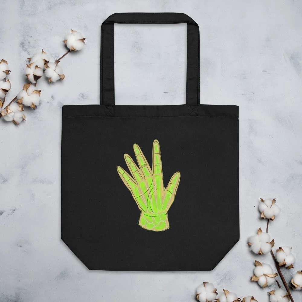 "Hi."  : Organic Tote Bag