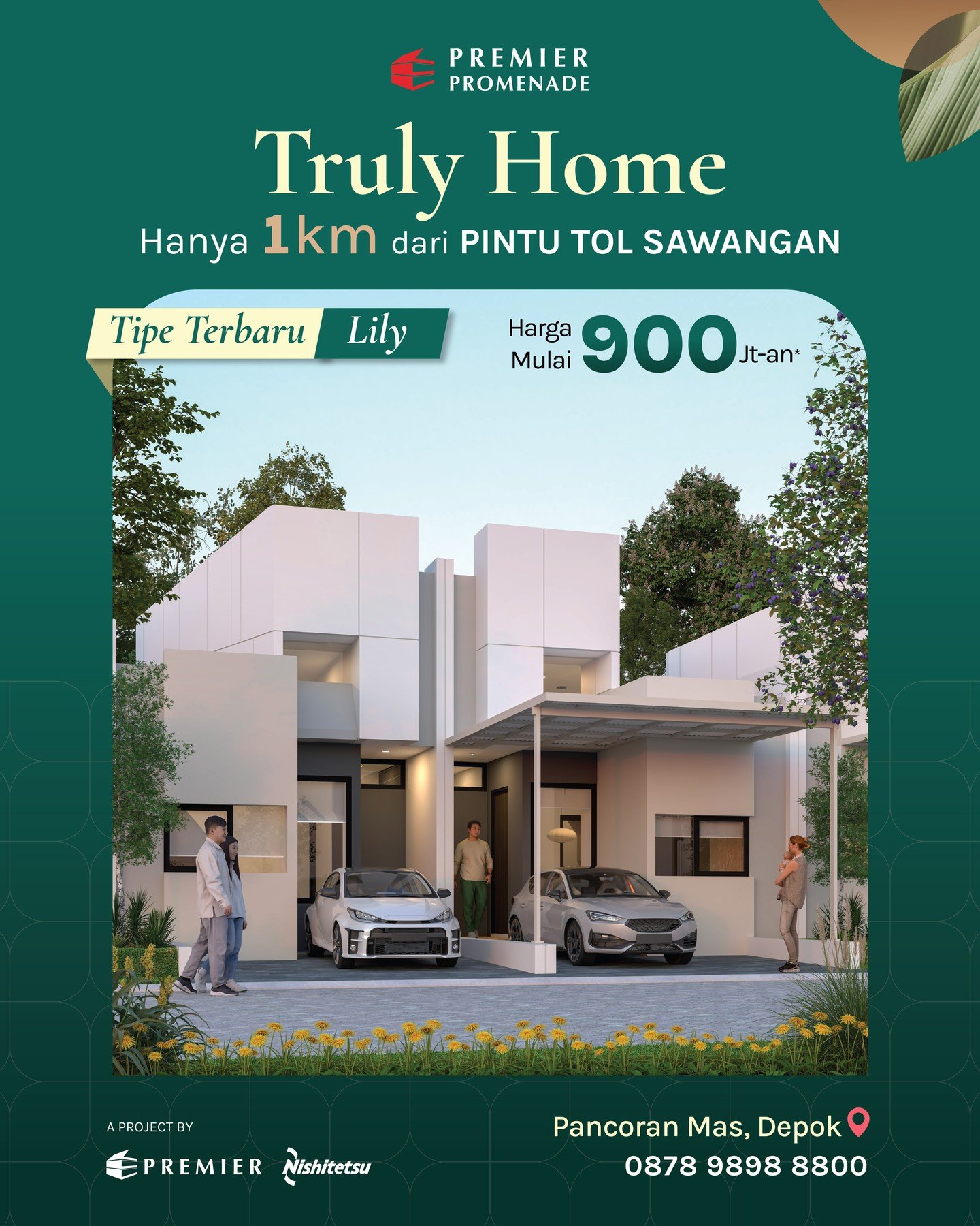 π‘ Introducing LILY – The Newest Home Type at @premier.promenade !
Temukan harmoni desain modern dan efisiensi ruang dalam Type LILY! Rumah ini dirancang untuk kenyamanan maksimal dengan konsep fleksibel yang menyatu dengan gaya hidup modern.