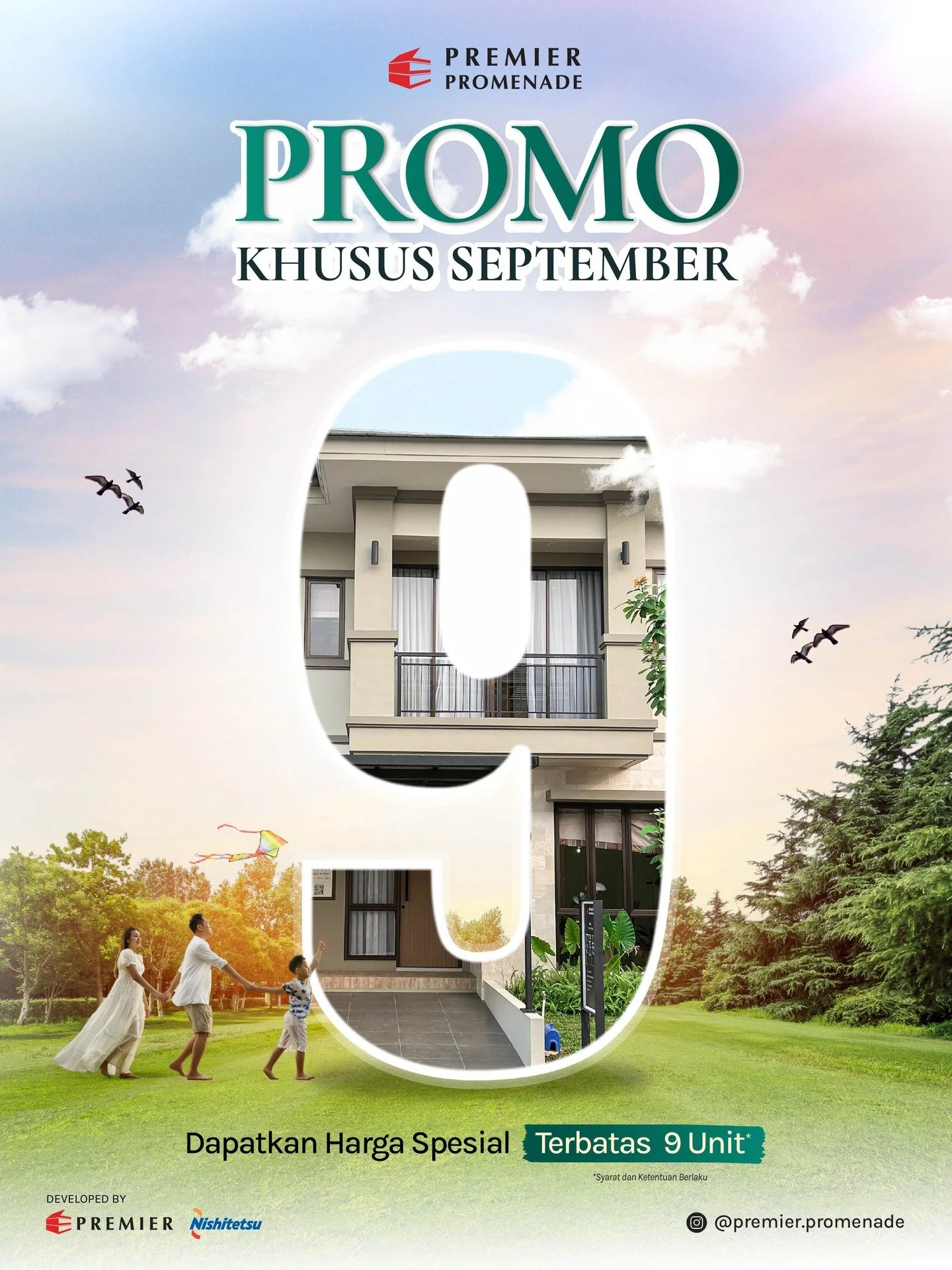 ✨ PROMO KHUSUS SEPTEMBER! ✨
Hunian impian kini lebih dekat untuk dimiliki di Premier Promenade 🏡
Dapatkan harga spesial mulai dari Rp999 Juta ✨
Promo ini hanya berlaku di bulan September dan hanya untuk 9 unit terbatas! 🚀
Jangan lewatkan kesempa