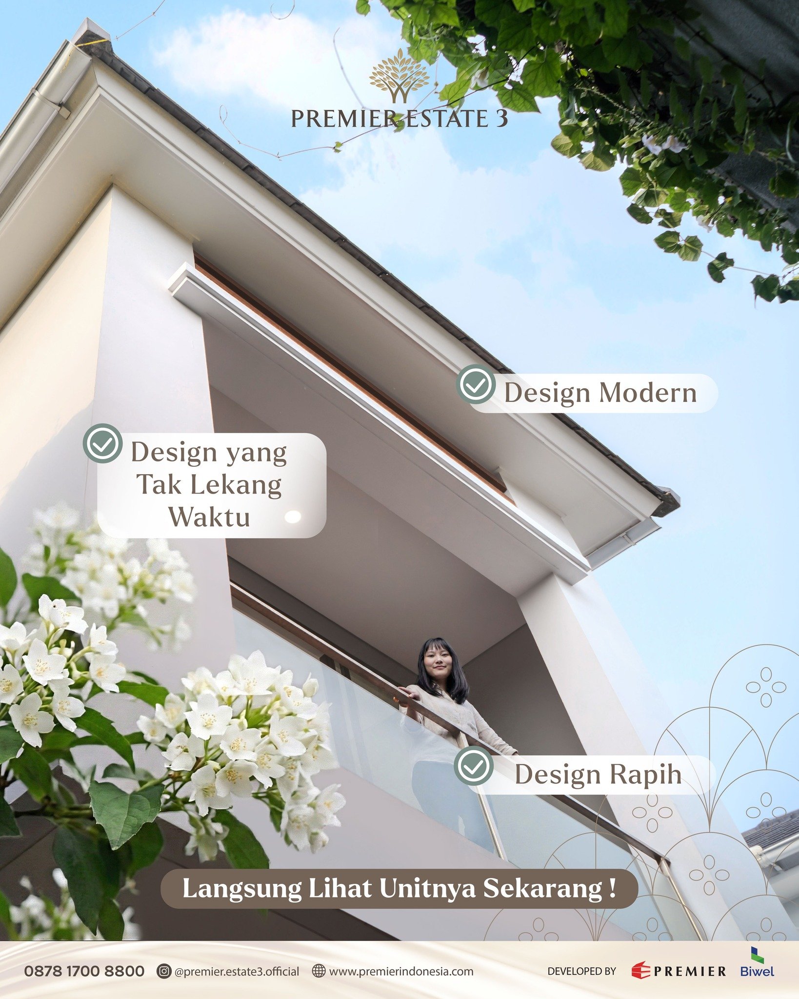 Desain modern yang tak lekang waktu, dipadukan dengan lingkungan hijau yang menenangkan.�@premier.estate3.official  menghadirkan hunian yang bukan hanya indah dipandang, tapi nyaman untuk dijalani setiap hari.

✨ Design Modern�
✨ Design Rapi�
✨ Lingk