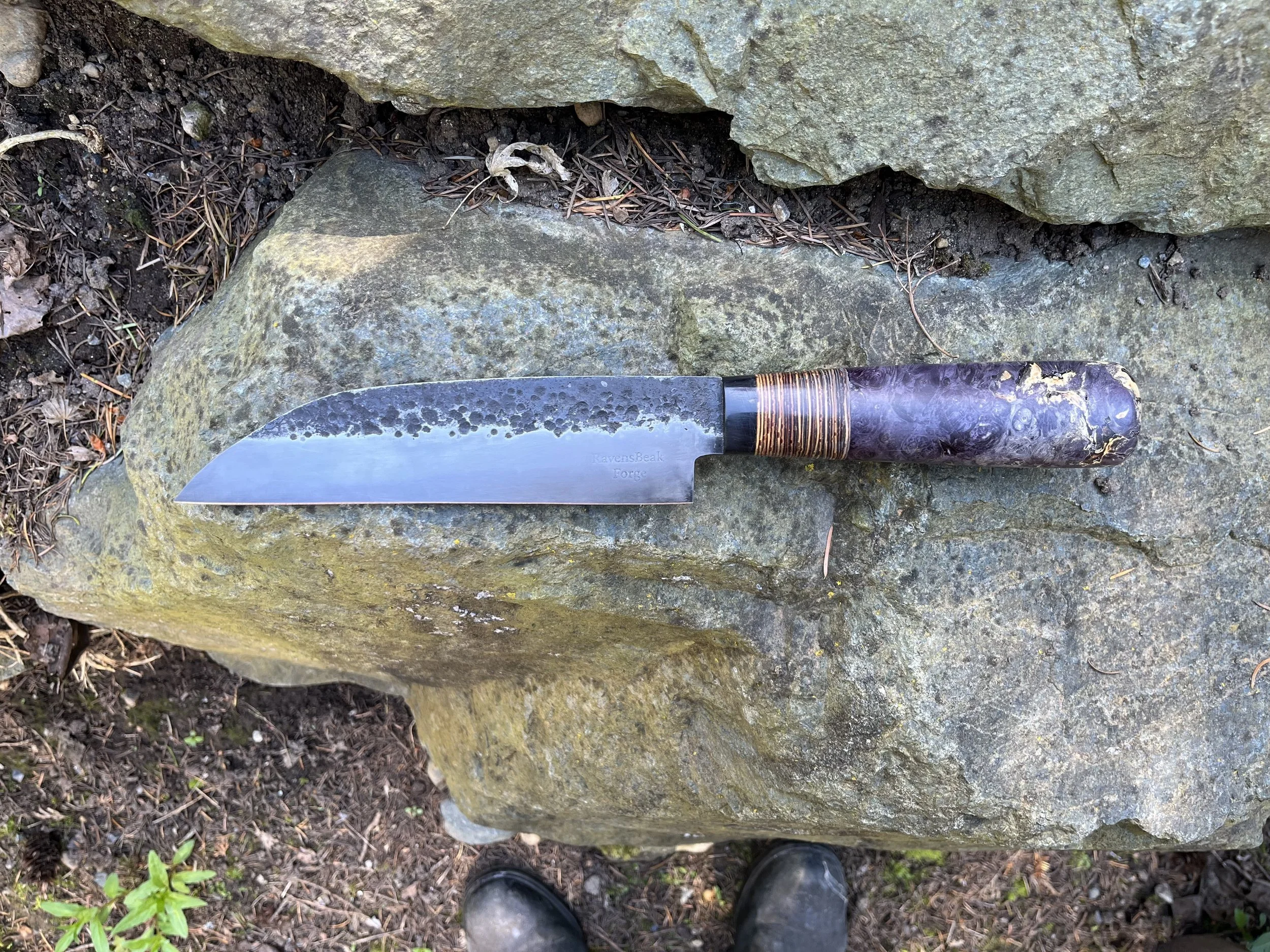 112. a kitchen knife I forged for my Mum.