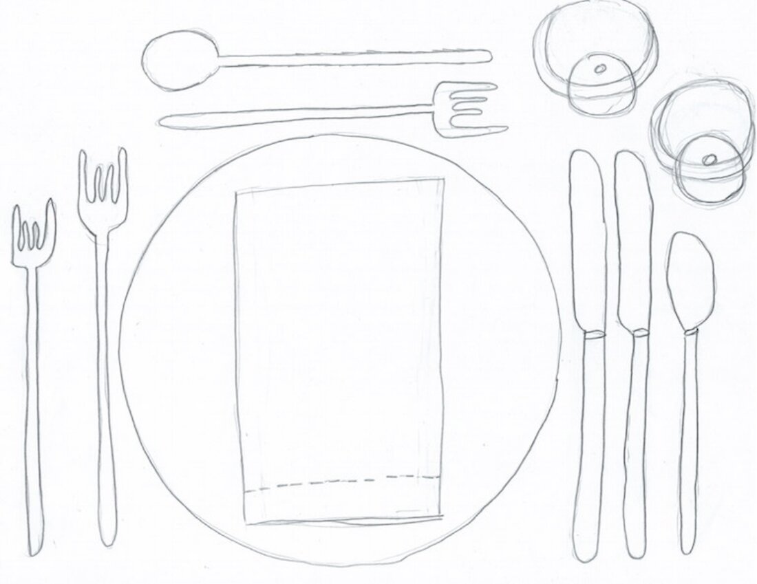 Table Setting Diagram Printable