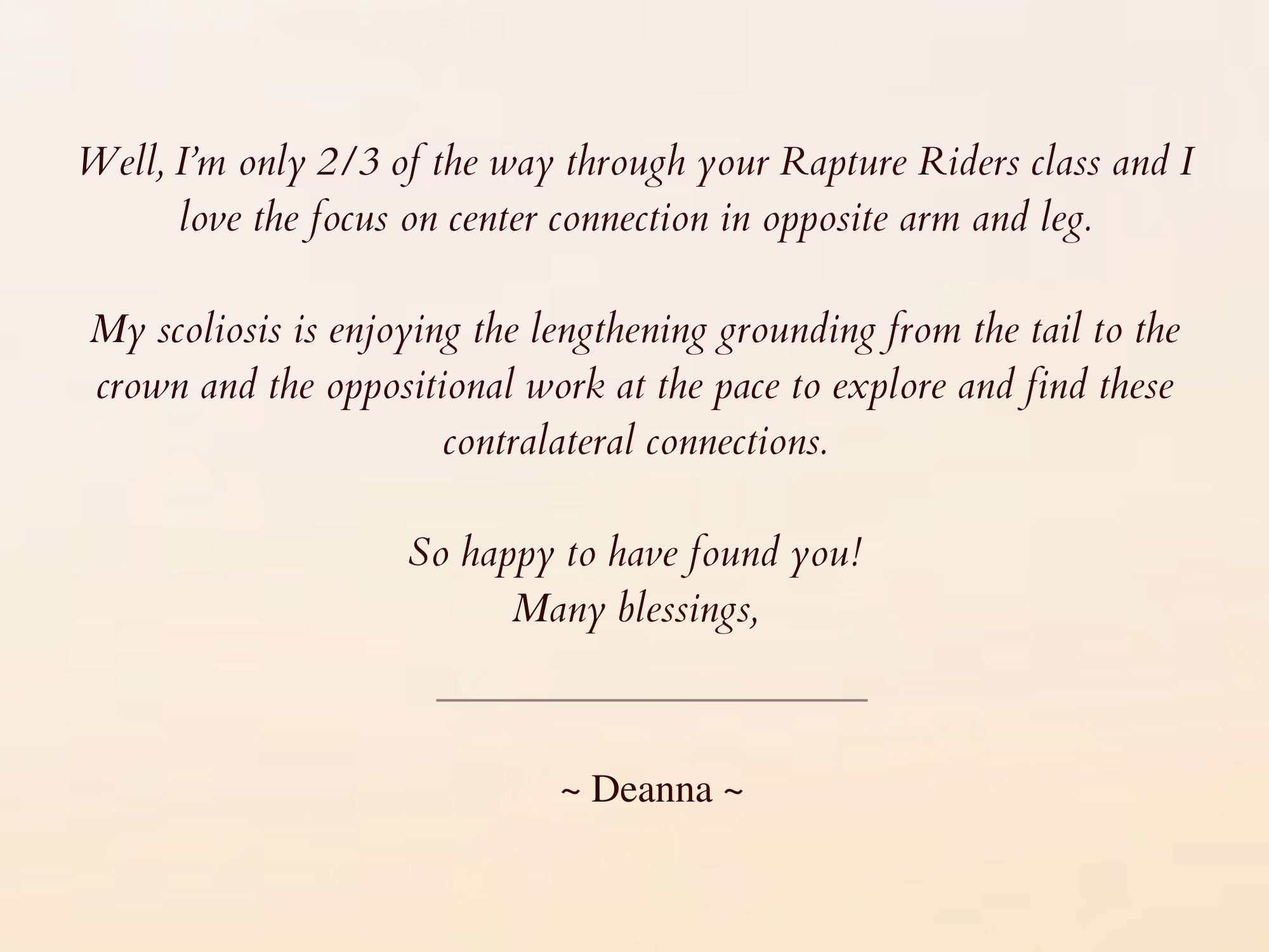 Every time I complete one of the lessons from Proprio-Synthesis, my mind is blown. Unbelievable amount of information, and I am thrilled to be learning so much, so thank you. (7).jpg