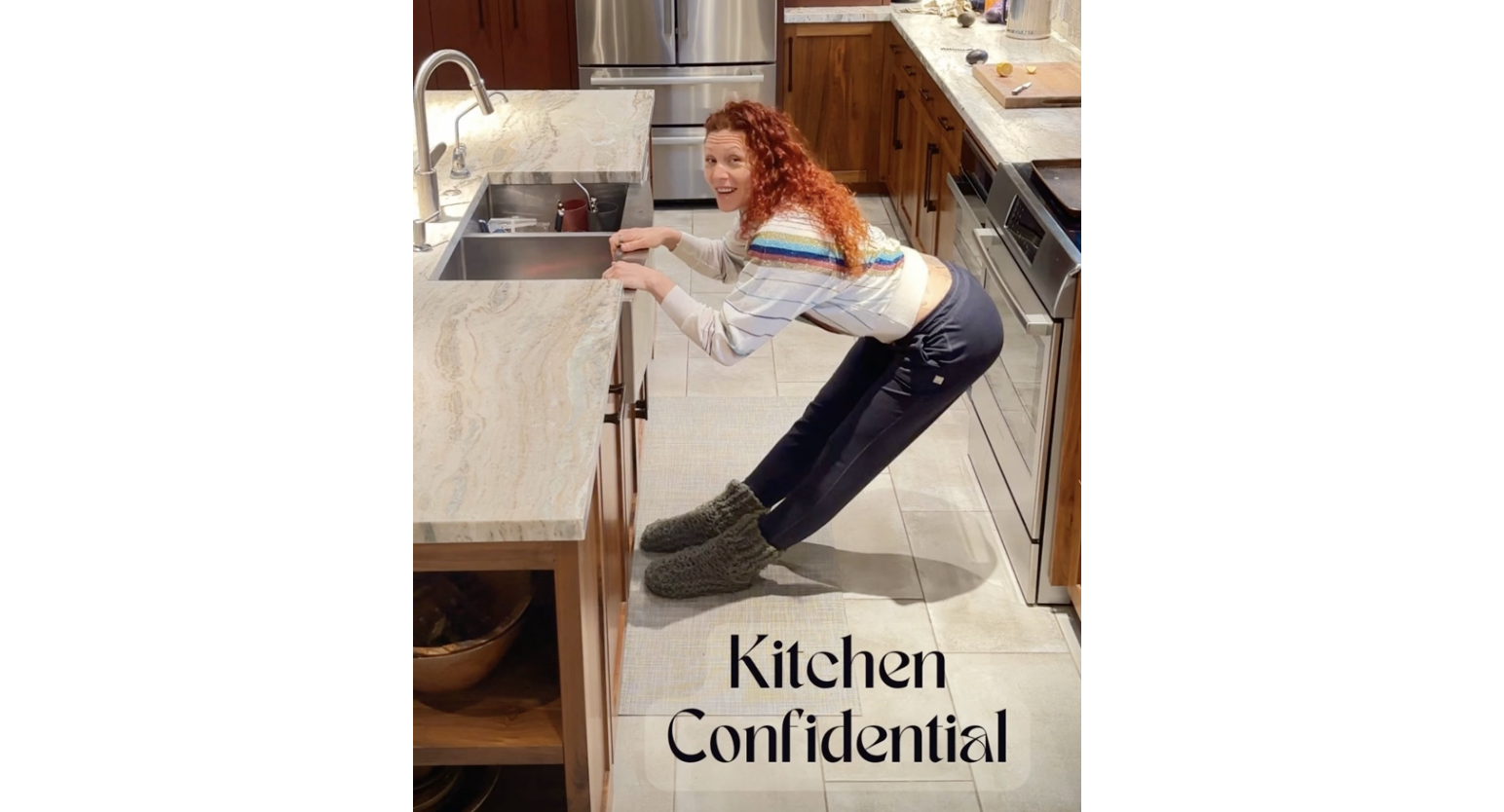 Kitchen Confidential - 10 minute workout routine in the kitchen