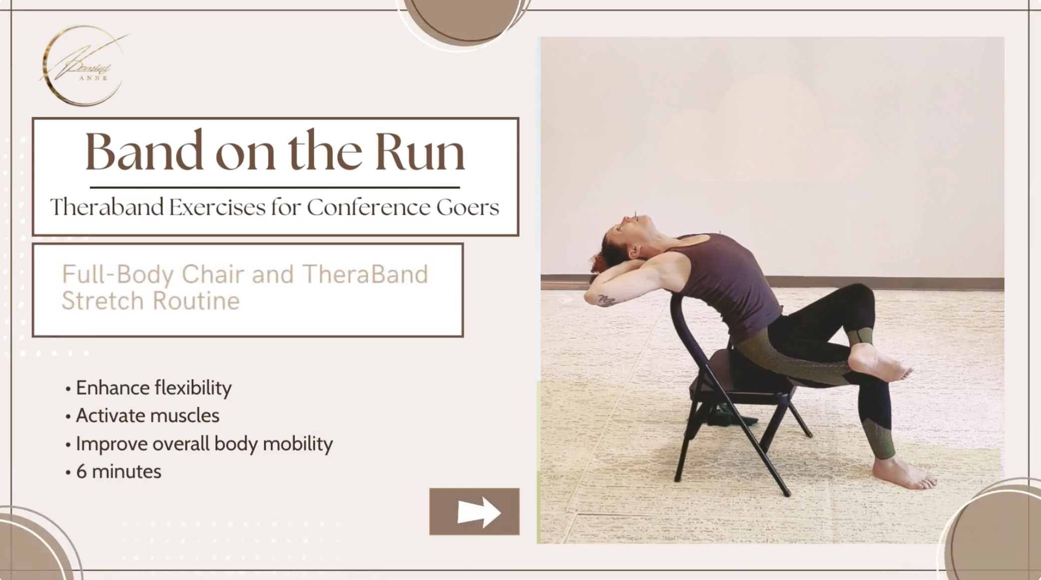 Band on the Run - 6 min chair/theraband routine