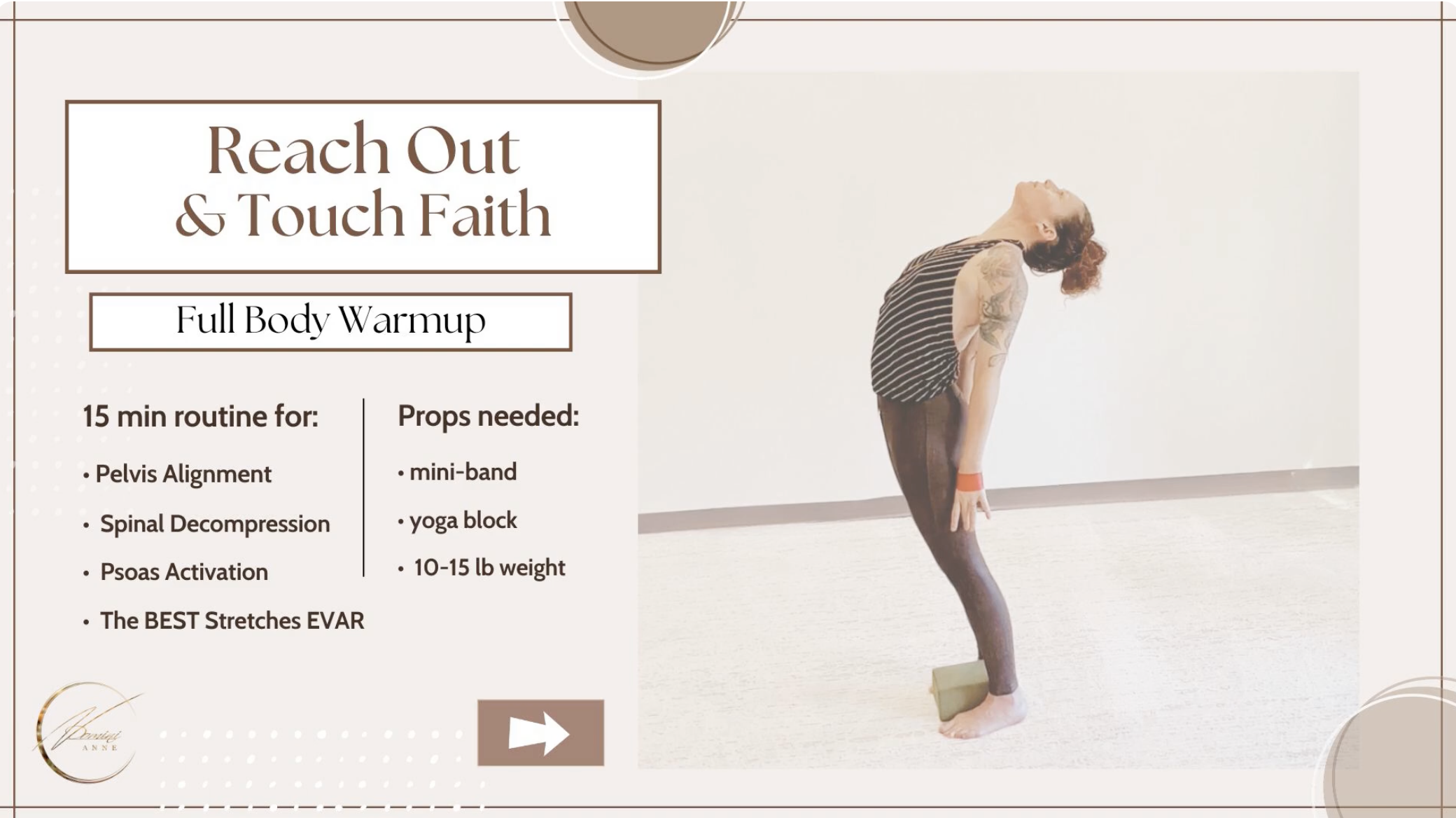 Reach Out and Touch Faith - 15 min full body warmup