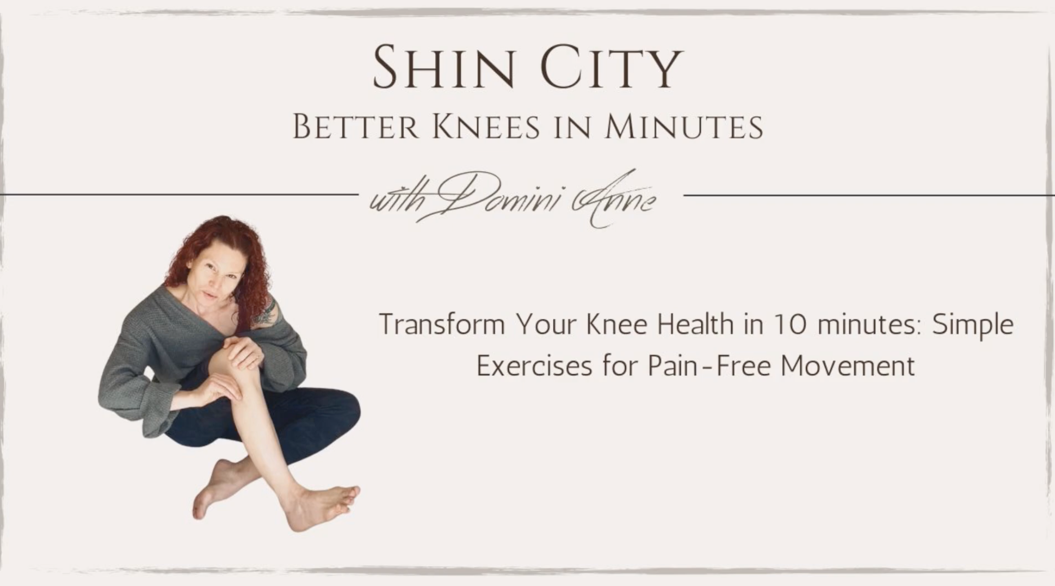 Shin City - Bulletproof knees in 15 min