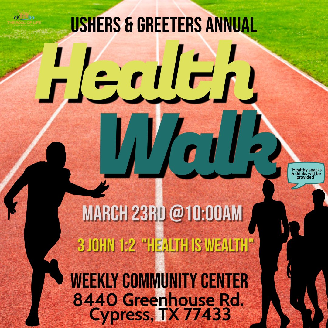 Ushers &amp; Greeter’s Annual Health Walk