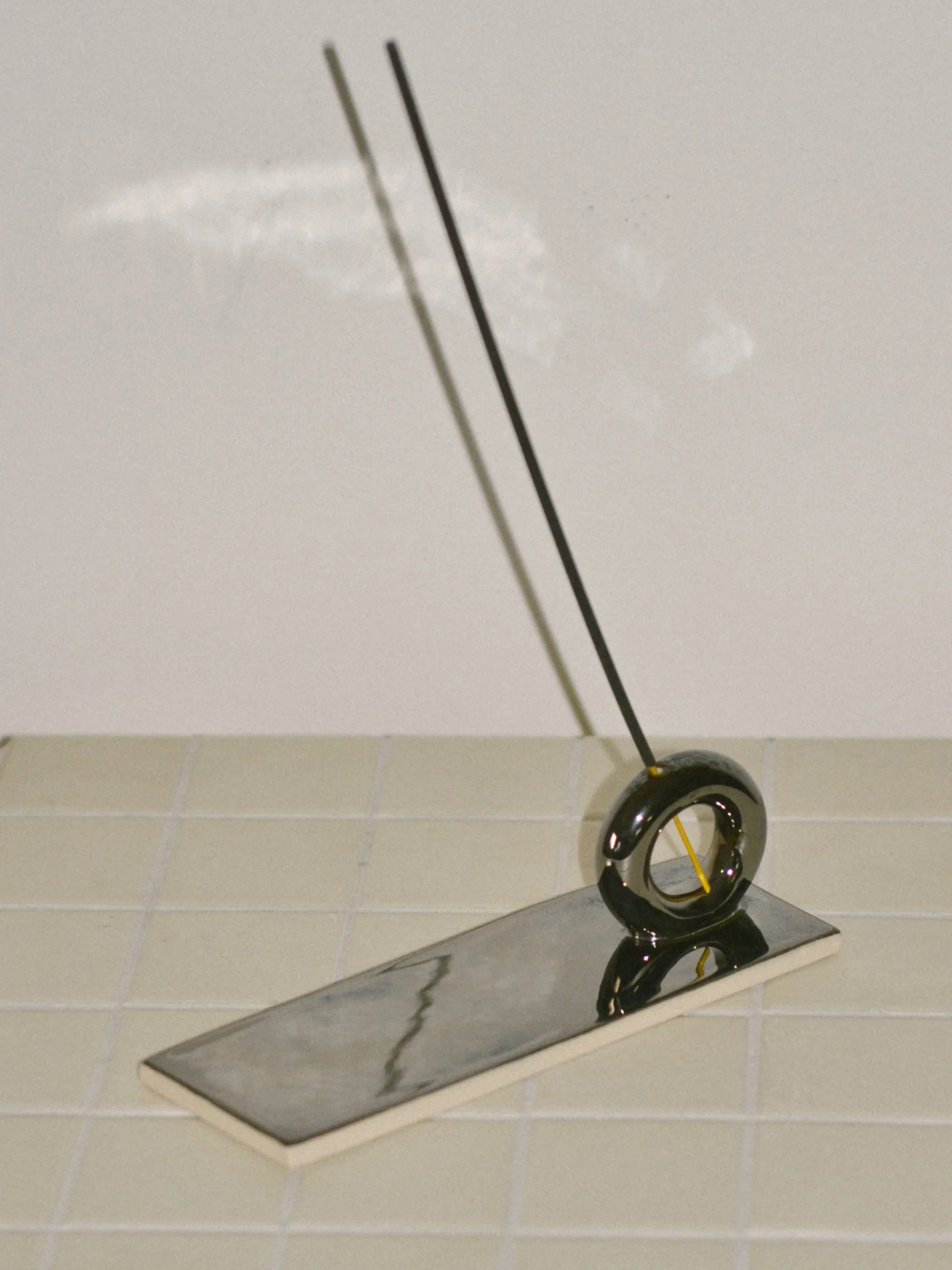 Chrome Circle Incense Holder Seconds