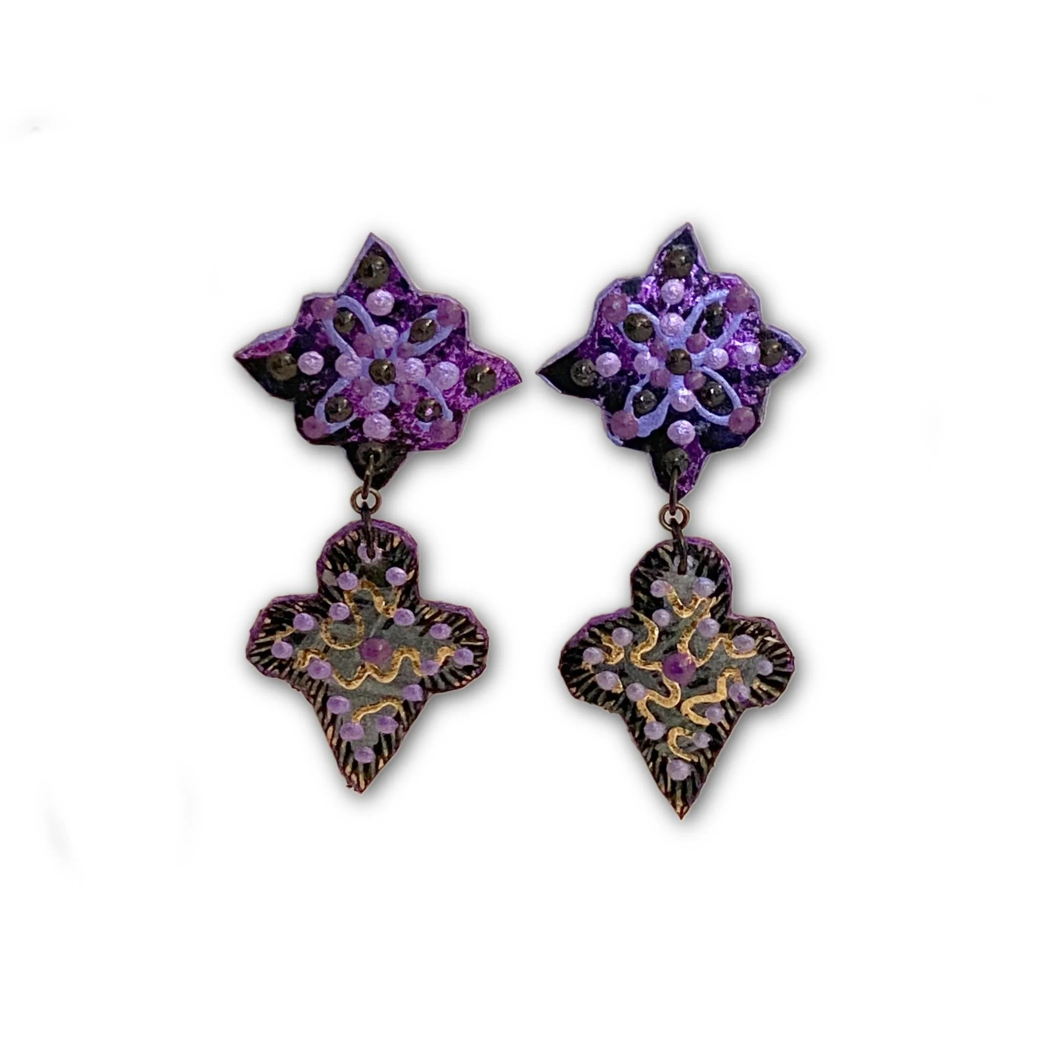 FAIR_Jen Neame-Collins_Purple Small Earrings III.jpg