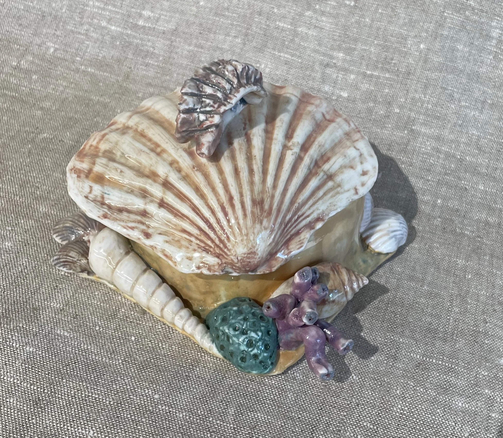 Scallop Box - 18 x 18 x 13 cm