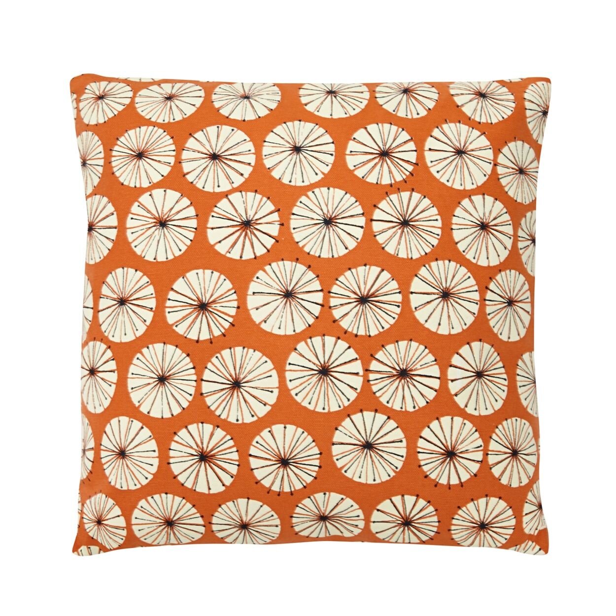 Home Collection Basics Orange dandelion print cushion.jpeg