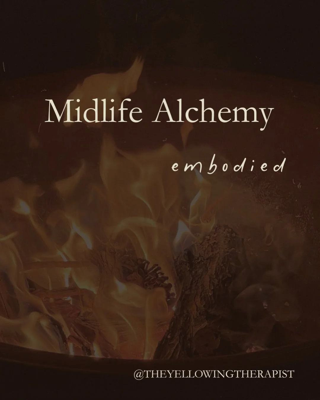 Midlife turns up the fire 
in the alembic of the psyche. 

we get cooked
stripped bare
planted into the metaphorical soil
until transformation reaches all the way into our cells.

we get unstitched 
and we get rewoven
over and over and over again.

a