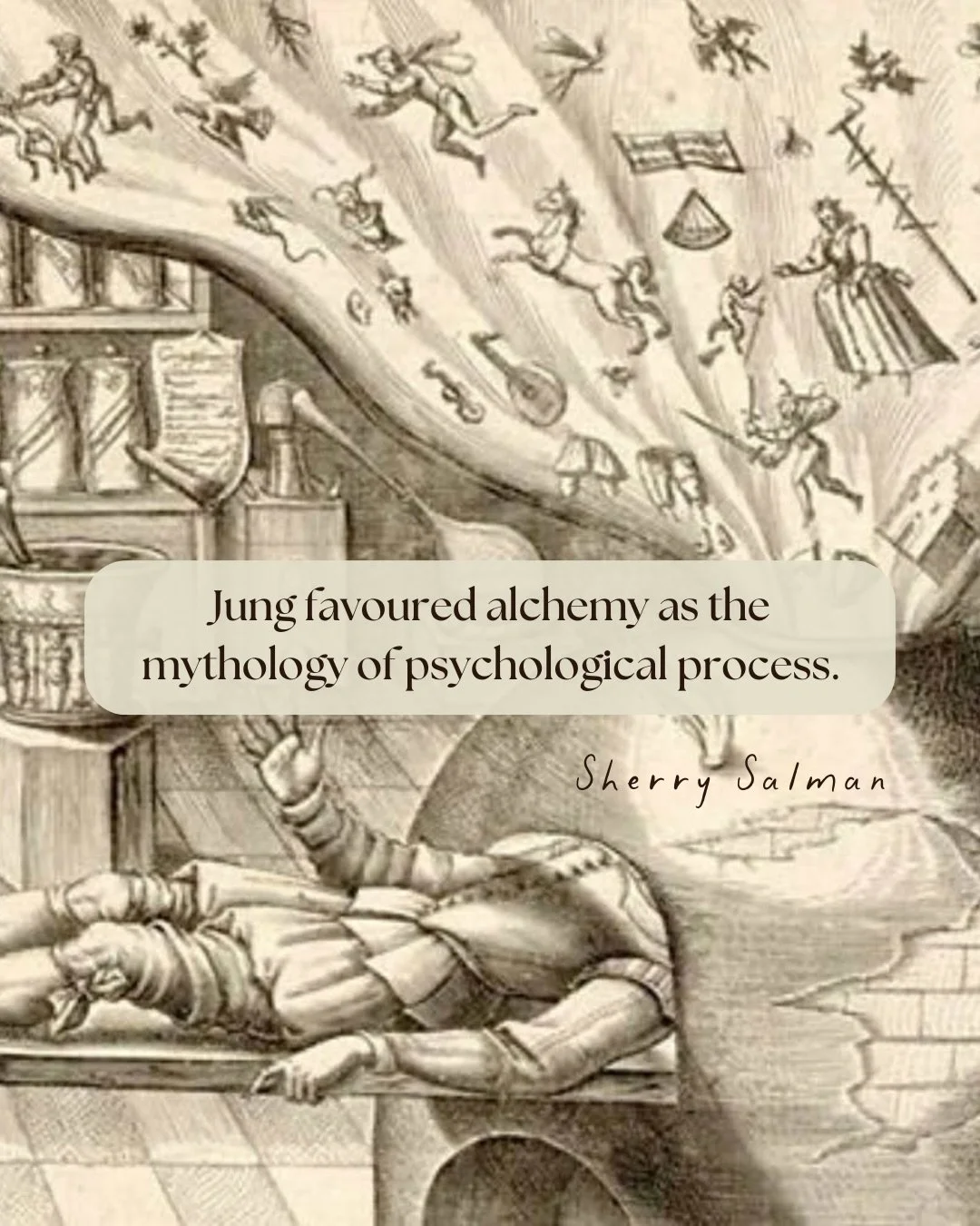 alchemy is not just theoretical knowledge
&mdash;it is, first and foremost, a practice.
and its medium is the imagination. 

the ancient alchemists projected 
their inner world onto their material
and then captured their experience in their writings 