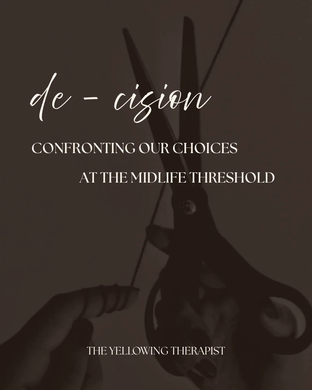 the etymology of &lsquo;decision&rsquo; found me
soon after I offered the Midlife Opus back in March,
and has been with me since. 

decision as cutting off.
decision as sacrifice.
decision as carver of our Path and story.

our life&rsquo;s choices aw