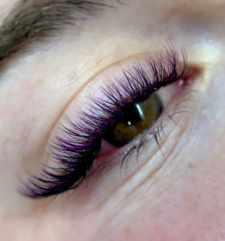 Creative Purple Lash Extensions  Christchurch
