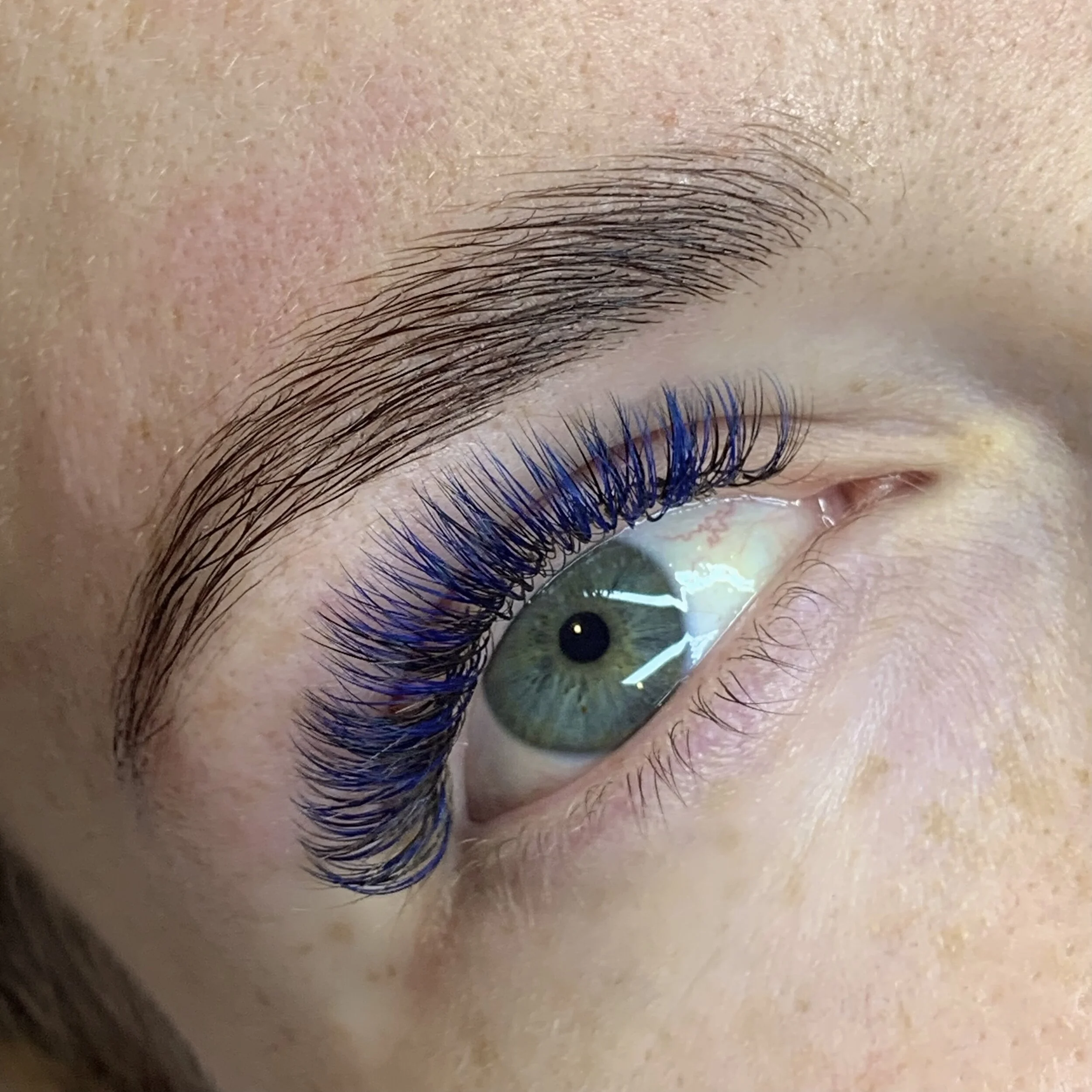 Creative Blue Lash Extensions
